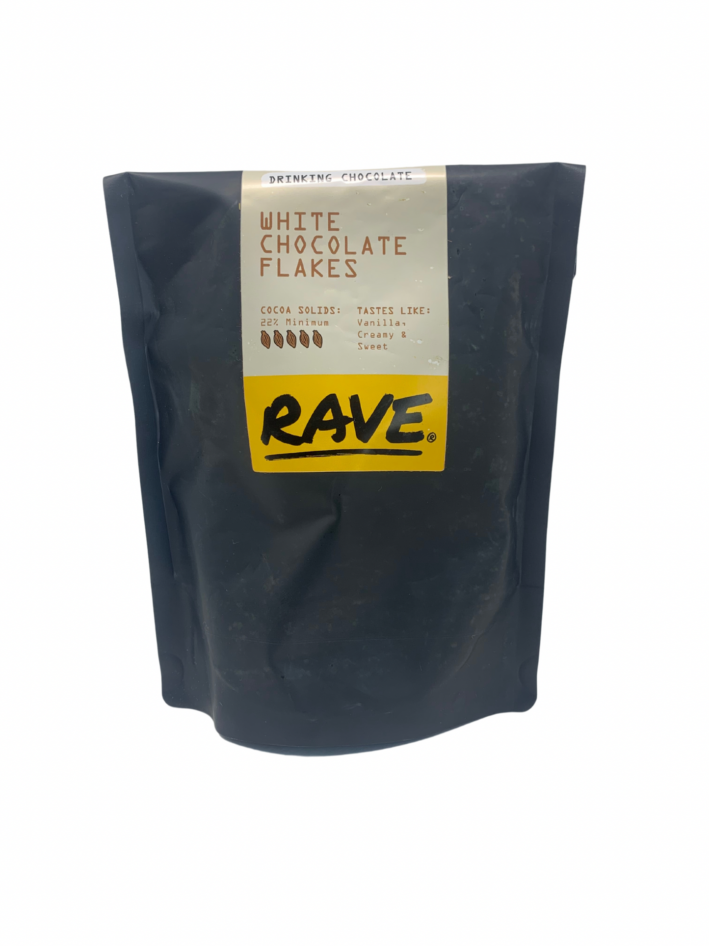 Rave - Drinking chocolate flakes - White